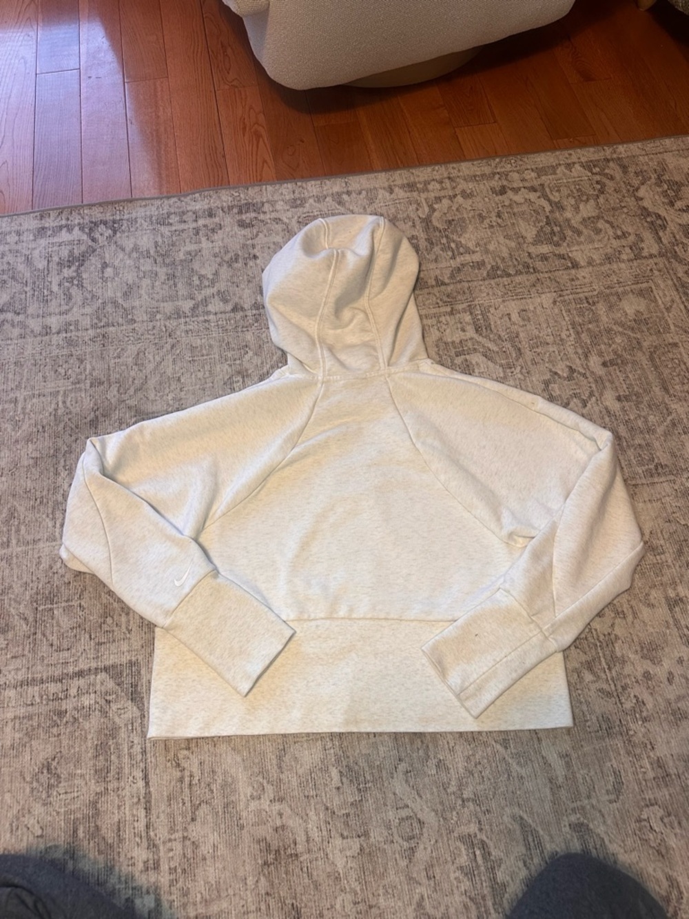 Nike Women's Cream Hooded Pullover Sweatshirt - Picture 3 of 4